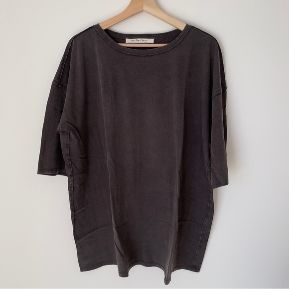 NEW Free People Care FP Harvey Tee In Washed Black - Picture 13 of 16